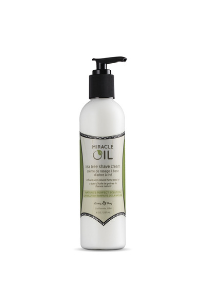 Earthly Body Miracle Oil Tea Tree Cremă de ras - 8 fl oz / 237 ml