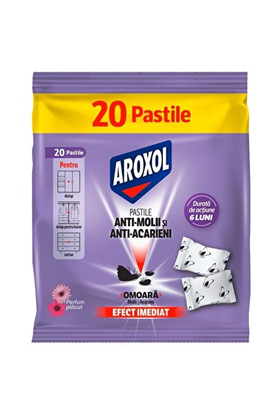 OEM Set 20 de pastile, impotriva moliilor si acarienilor, Lavanda, Aroxol