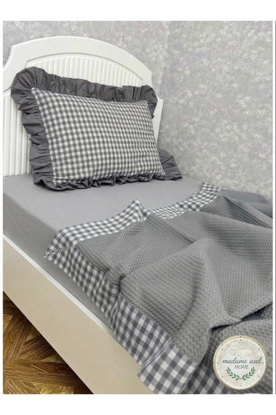 Madame Asel Home PİKE TAKIMI WAFFLE KUMAŞ % PAMUK