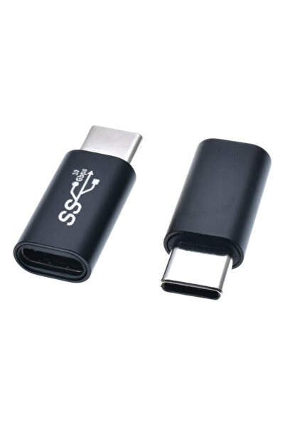 POWERTECH αντάπτορας USB-C CAB-UC063, αρσενικό σε θηλυκό, 10Gbps, μαύρος