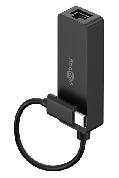 goobay αντάπτορας δικτύου 76579, USB-C, 1000Mbps Ethernet, μαύρος