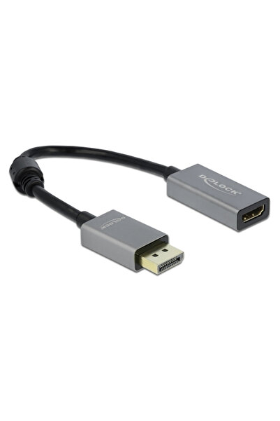 DELOCK αντάπτορας DisplayPort 1.4 σε HDMI 66436, 4K/60Hz, active, γκρι