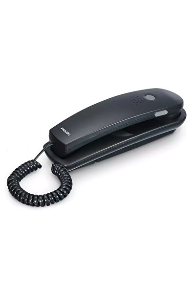 Philips ενσύρματο τηλέφωνο TD2801B/00, επιτραπέζιο ή επιτοίχιο, μαύρο