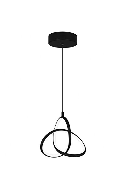 POWERTECH LED φωτιστικό οροφής HLL-0123, 15W, 4000K, Φ22cm x 1m, μαύρο