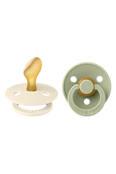 Bibs Set 2 suzete Colour Latex, tetină anatomică - Mărimi de la 0 la 6 luni