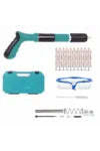 Promagg Pistol pneumatic profesional pentru fixare - Kit complet cu 100 de cu...