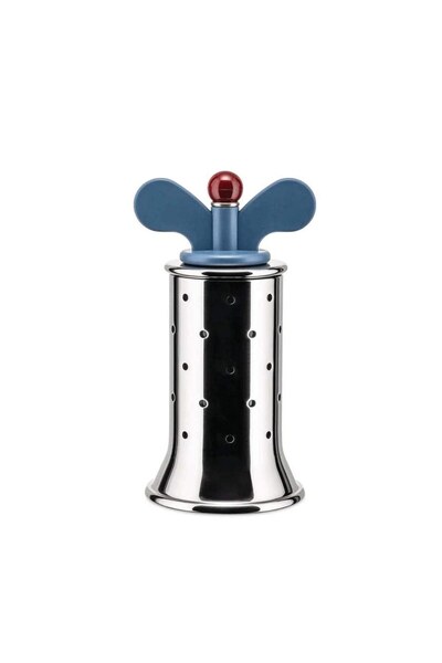 Alessi Μύλοι πιπεριού 9098 B Φ6,3x13,2εκ. Μπλε-Ασημί