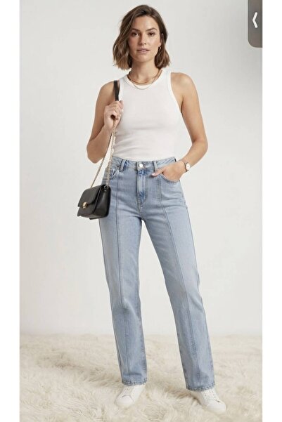 CHEVALIER FASHION Women's High Waist Straight Leg Jeans – Casual Denim Pants