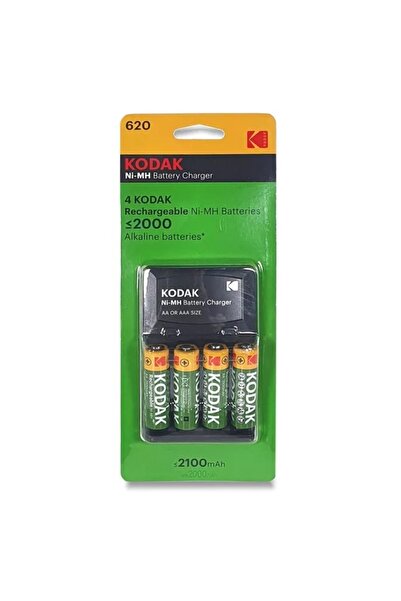 OEM KODAK R6 and R3 Battery Charger with 4 AA 2100 mAh batteries and USB cable