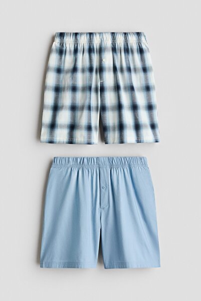 H&M 2'li Pamuklu Pijama Şortu