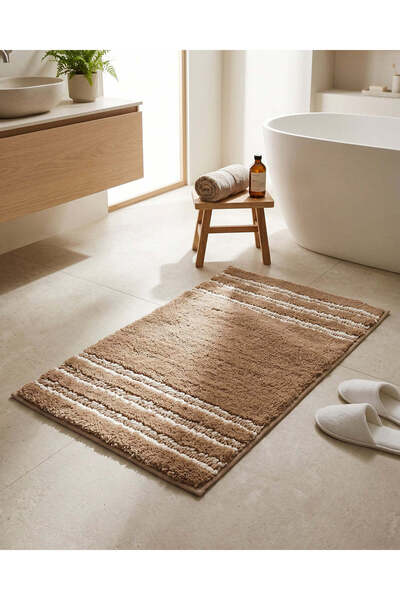 REDTAG Taupe Chenille Bathmat
