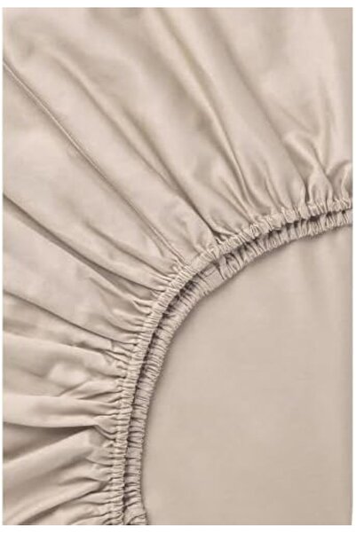 Yıldızan Msa Shop Duvet Cover Set with Single Elastic Sheet (Beige Grey) 931845