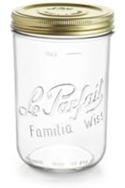 Yıldızan Mht Shop Wiss 1000 ml / 1 L Glass Storage and Canning Jar, for Coffe...