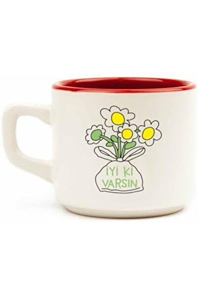 Yıldızan متجر msa، كوب باقة الأقحوان الأبيض من Good Things Happen - كوب هدايا...