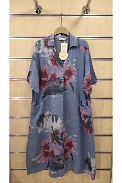 Park Moda Italian Short Linen Dress