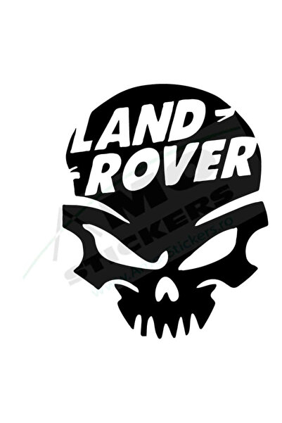 Amo-Stickers Land Rover skull 25cm Green