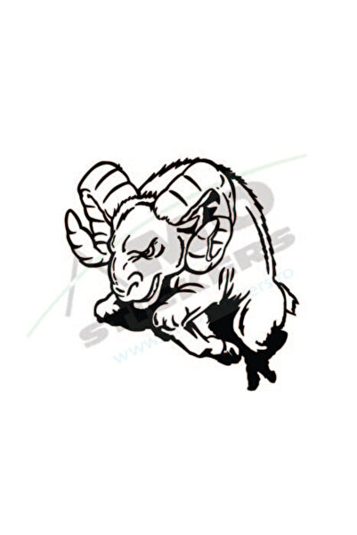Amo-Stickers Sticker ARIES 25cm Green