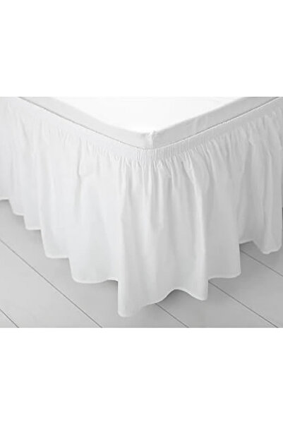 Gelincik Çeyiz Bed Base Ruffle, Bed Skirt, Economical Double Size 42 X 700 Cm.
