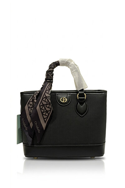 OEMS Handbag with Strap, Black Color