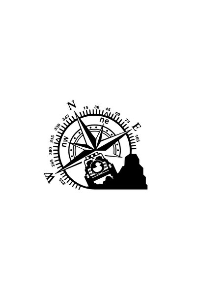 Amo-Stickers Стикер Офроуд Компас 50см Зелен