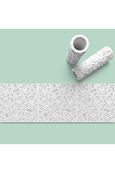 AKTASTORE Ceramic Polymer Clay Pattern Maker Roller Cylinder 10 cm Length 0957-3