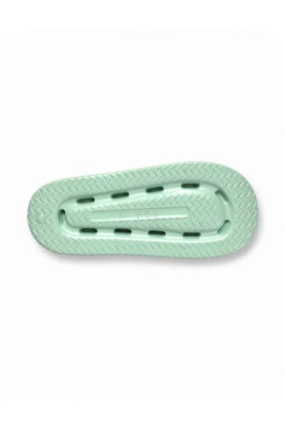 Amiral Ayakkabı Women's Water Green Floral Detailed Thick Sole Summer Comfortable Slippers