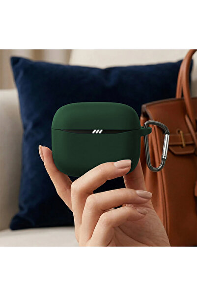 CaseOnn Jbl Tune Beam 2 Case with Strap Attachment Matte Silicone Dark Green