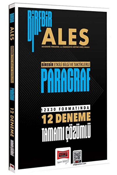 Yargı Yayınları Yargı 2026 ALES Paragraf Birebir 12 Deneme Çözümlü