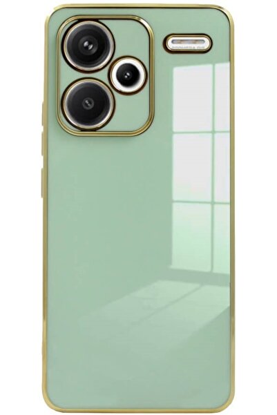 Bodycell Θήκη Σιλικόνης - Xiaomi Redmi Note 13 Pro Plus - Gold Plated - Mint ...
