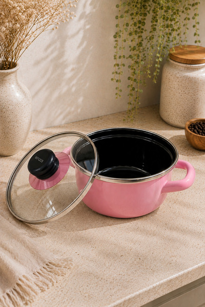 Enza Minicook Enamel Food & Sauce Pot