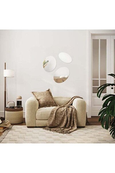 Danube Home Roman Organic Shape Mirrors Set of 3 – Stylish Decorative Wall Mi...