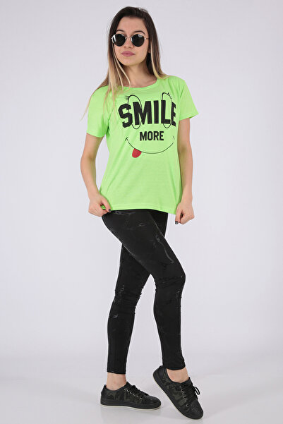 FIRST STYLE Turkish Stylish and Beautiful Printed T-Shirt in Green Color