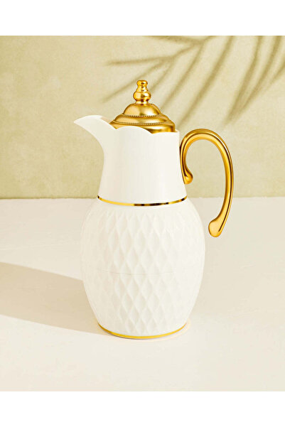 REDTAG White And Gold Vacuum Flask