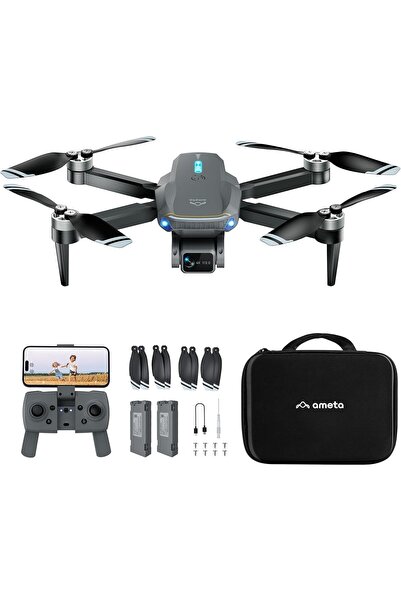 AMETA Drone cu cameră pentru adulți 4K UHD, Drone RC pliabile FPV S20 Lite cu...