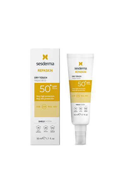 Sesderma REPASKIN Dry Touch SPF50+, protecție solară matifiantă, absorbție ra...
