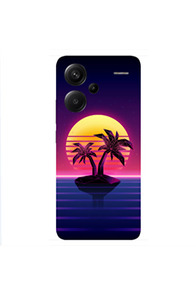Other Xiaomi Redmi Note 13 Pro+ 5G Moon and Palmie Transparent Silicone TPU Θήκη