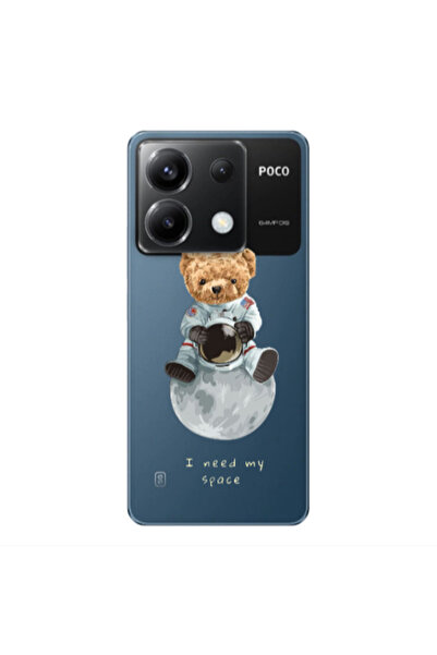 Other Xiaomi Poco X6 5G Bear in space Transparent Silicone TPU Θήκη