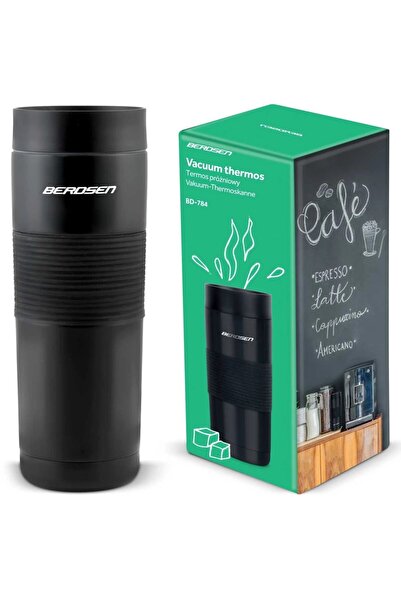 Berdsen Termos cu vid Black 590ml,interior din otel inoxidabil,capac rezisten...