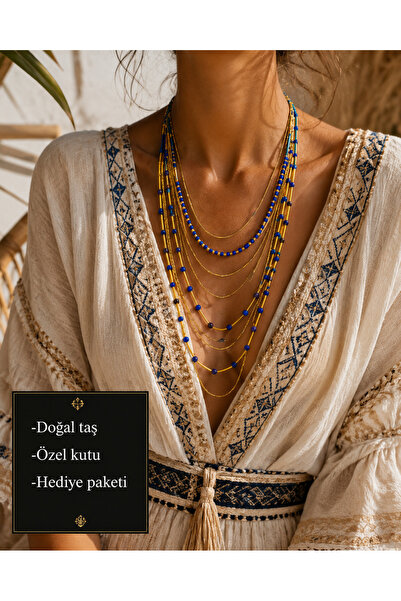 HER ŞEY NOTA www.herseynota.com Bohemian Azura Multi-Layered Natural Stone Be...