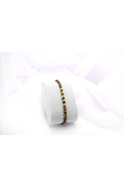 Mon Beads Bratara barbati cu ochi de tigru si aur