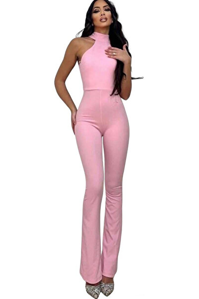 Woman's Fashion Γυναικεία Ολόσωμη Φόρμα Ροζ