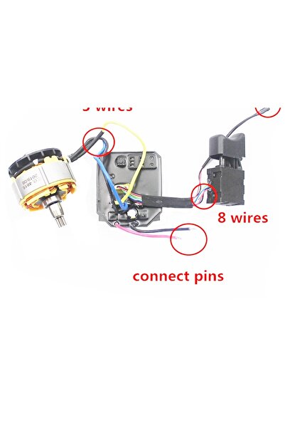 EmAyCenter Dayi 2106, 161 ve 169 Uyumlu Fırçasız Motor ve Kontrol Kartı Seti ...