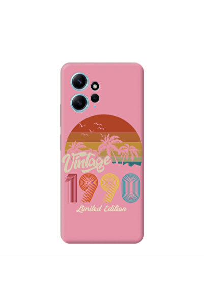 Other Xiaomi Redmi Note 12 4G Vintage Pink Colored Silicone TPU Θήκη