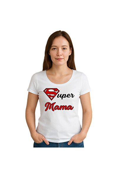 OEM Tricou dama Super MOM , 100%bumbac