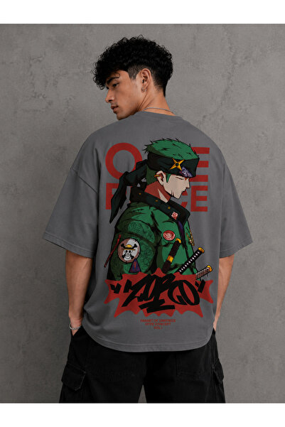 Nulivez One Piece Zoro Printed Oversize Unisex T-Shirt – Anime Themed Short S...