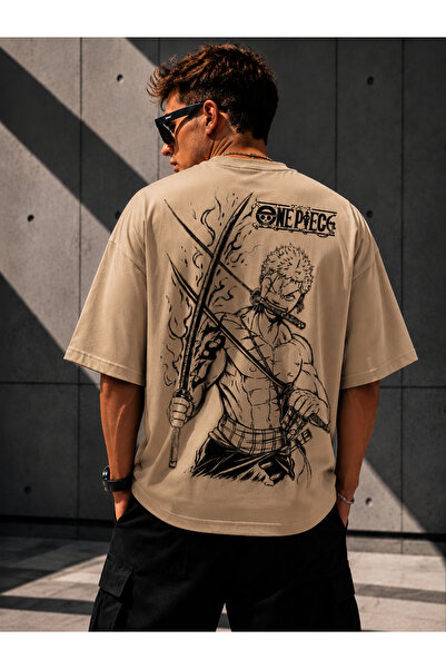 Nulivez One Piece Roronoa Zoro Printed Oversize Unisex T-Shirt – Anime-Themed...