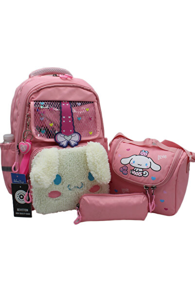 Bevitton Primary School Bag Set of 3 Girls' Primary School Backpack 506 Pink