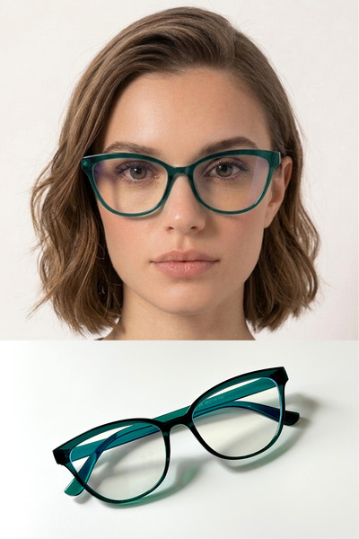 LUNE EYEWEAR KATIE CAT EYE MAVİ IŞIK KORUMALI ŞEFFAF GÖZLÜK