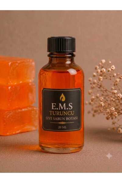 E.M.S AVM TURUNCU SIVI SABUN BOYASI SABUN BAZI BOYASI 20 ML 1.KALİTE.