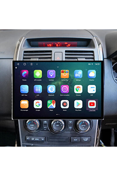 Carplayer شاشة أندرويد لمازدا CX9 مقاس 13 بوصة موديل 2006-2015 مع دعم كار بلا...